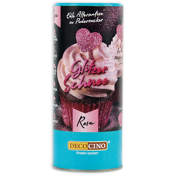 Essbarer Glitzer-Schnee in Rosa, 100g von Dekoback