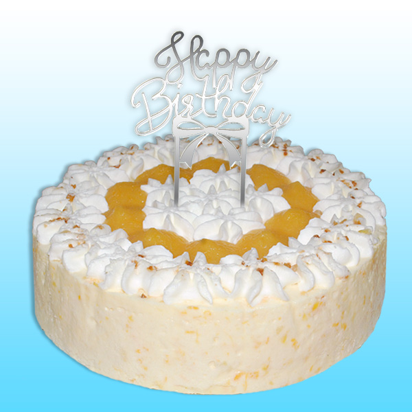 Spiegelnder Cake Topper "Happy Birthday", 10cm x 15cm Spiegelnder Cake Topper "Happy Birthday", 10cm x 15cm von Dekoback