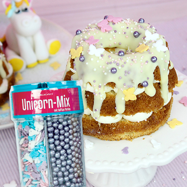 Zuckerstreusel "Unicorn-Mix" im praktischen 4-fach Streuer Zuckerstreusel "Unicorn-Mix" im praktischen 4-fach Streuer von Dekoback
