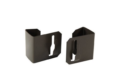 2x Fensterhaken für Gardinenstangen Vitragenstangen Braun 20-23mm von Dekohaken24