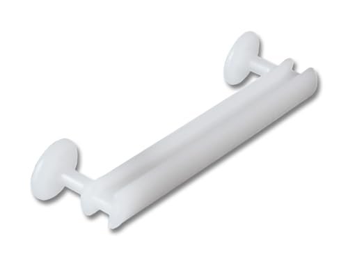 "Dekohaken24" - Schlaufengleiter, 100 Stück, für 5 cm Schlaufen, zum Dekorieren von Schlaufenschals/Schlaufenvorhängen an einer Gardinenstange oder Gardinenschiene von dekohaken24.de