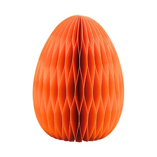 Großer Deko Honeycomb, Papier Honeycomb, Papier - Osterdeko, Wabenei aus Seidenpapier, Osterei aus Papier/Pappe in orange, magnetisch, Lieferumfang 1 Stück, L/B/H 11 x 11 x 15 cm. Großer Deko Honeycomb, Papier Honeycomb, Papier - Osterdeko, Wabenei aus Seidenpapier, Osterei aus Papier/Pappe in orange, magnetisch, Lieferumfang 1 Stück, L/B/H 11 x 11 x 15 cm. von Dekohelden24