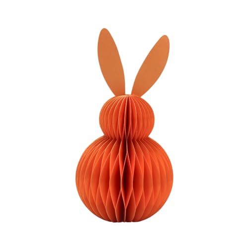 Großer Deko Honeycomb, Papier Honeycomb, Papier - Osterdeko, Wabenhase aus Seidenpapier, Osterhase aus Papier/Pappe in orange, magnetisch, Lieferumfang 1 Stück, L/B/H 11 x 11 x 20 cm. Großer Deko Honeycomb, Papier Honeycomb, Papier - Osterdeko, Wabenhase aus Seidenpapier, Osterhase aus Papier/Pappe in orange, magnetisch, Lieferumfang 1 Stück, L/B/H 11 x 11 x 20 cm. von Dekohelden24