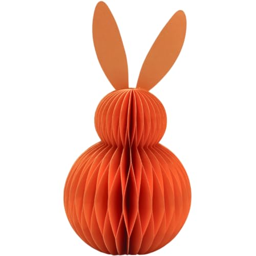 XXL Deko-Hänger Honeycomb, Papier Honeycomb, Papier - Osterdeko, Wabenhase aus Seidenpapier, Osterhase aus Papier/Pappe in orange, magnetisch, Lieferumfang 1 Stück, L/B/H 16 x 16 x 30 cm. XXL Deko-Hänger Honeycomb, Papier Honeycomb, Papier - Osterdeko, Wabenhase aus Seidenpapier, Osterhase aus Papier/Pappe in orange, magnetisch, Lieferumfang 1 Stück, L/B/H 16 x 16 x 30 cm. von Dekohelden24