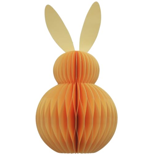 XXL Deko Honeycomb, Papier Honeycomb, Papier - Osterdeko, Wabenhase aus Seidenpapier, Osterhase aus Papier/Pappe in gelb, magnetisch, Lieferumfang 1 Stück, L/B/H 16 x 16 x 30 cm. XXL Deko Honeycomb, Papier Honeycomb, Papier - Osterdeko, Wabenhase aus Seidenpapier, Osterhase aus Papier/Pappe in gelb, magnetisch, Lieferumfang 1 Stück, L/B/H 16 x 16 x 30 cm. von Dekohelden24