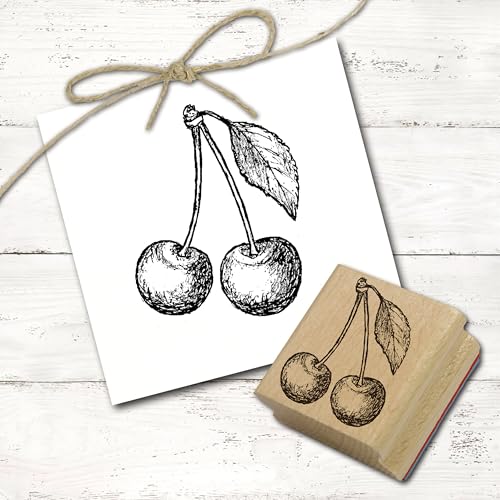Dekolando Motivstempel Kirschen - Stempel Holzstempel - Abdruck 38 x 48 mm Dekolando Motivstempel Kirschen - Stempel Holzstempel - Abdruck 38 x 48 mm von Dekolando
