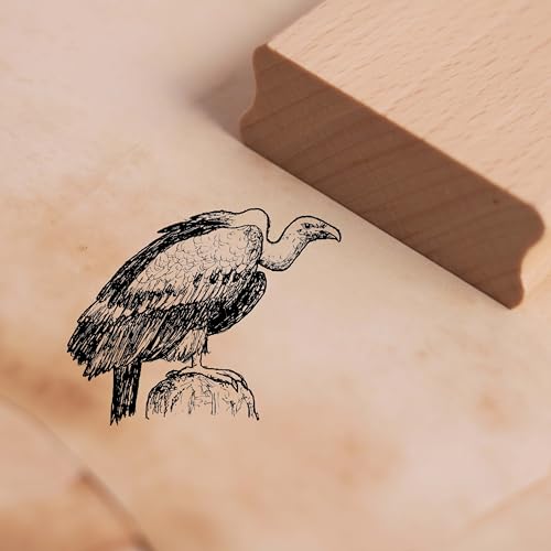 Motivstempel Geier auf Pfahl - Stempel Holzstempel Scrapbooking 48 x 38 mm Motivstempel Geier auf Pfahl - Stempel Holzstempel Scrapbooking 48 x 38 mm von Dekolando