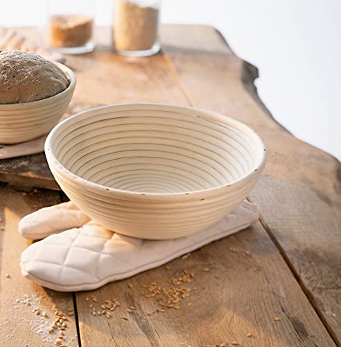Gärkorb aus natürlichem Peddigrohr, rund, groß, Ø 24 cm, Brotform, Gärkörbchen Gärkorb aus natürlichem Peddigrohr, rund, groß, Ø 24 cm, Brotform, Gärkörbchen von Dekoleidenschaft