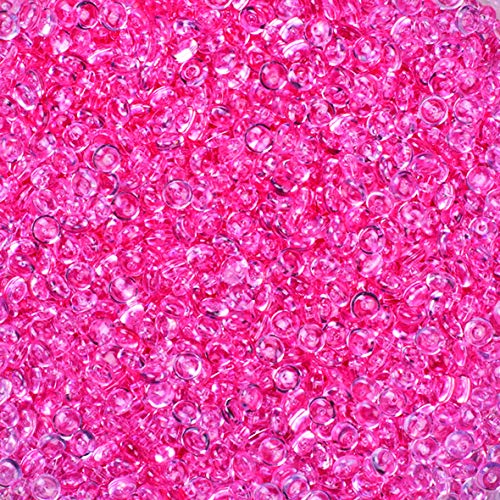 Dekomarket Raindrops Tautropfen Regentropfen 155 ml / 120 g - Streudeko Hochzeit Acryl Tischdeko Hochzeit (rosa) von Mcties