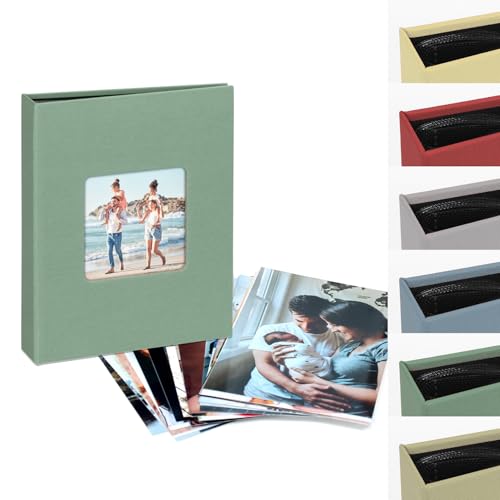 Foto bestellen online + Fotoalbum. Fotos entwickeln lassen plus Fotobuch, fotoabzüge online bestellen. Fotodruck in den Größen 10x15 cm + Album Alben (Grün, 36 Fotos) von Dekopix