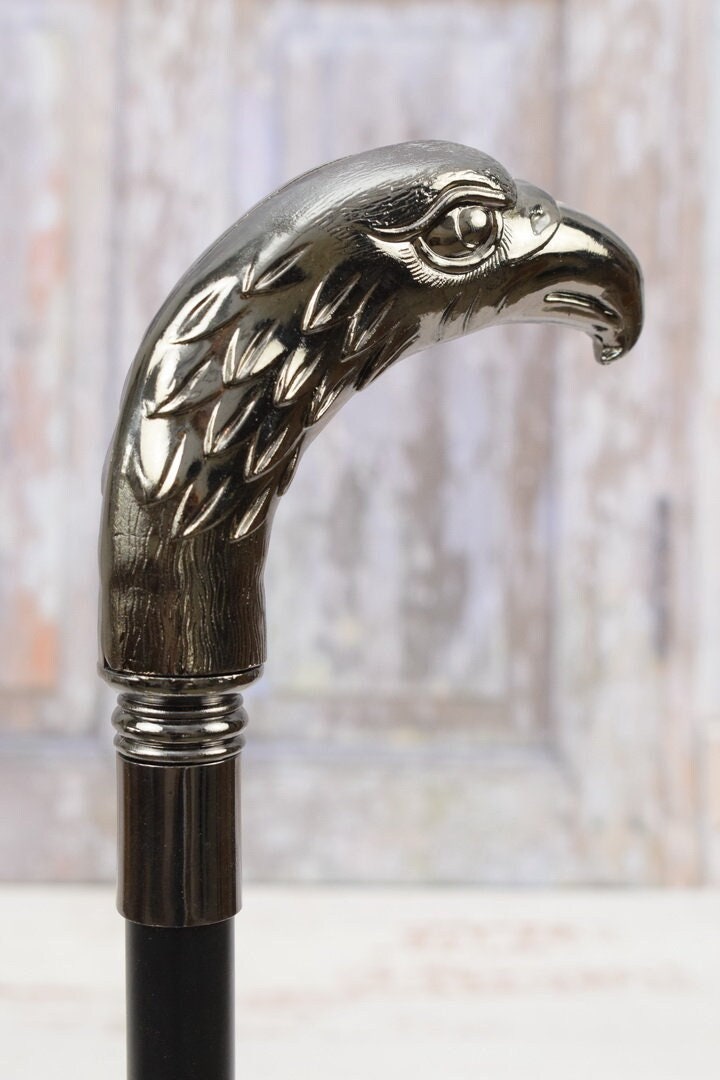 Adler Gehstock - Aluminium Massiver Cane Kopf Elegantes Geschenk Für Großvater Adlergriff Gute Idee von DekorStyle
