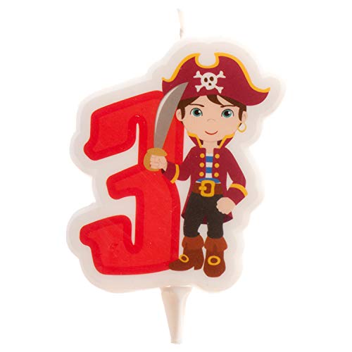 Dekora - Geburtstag Deko Kerze Pirat - Nummer 3 von dekora