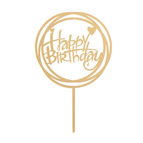 Dekora - Cake Topper Torten Deko | Happy Birthday Dekoration Topper von dekora