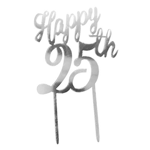 Dekora - Cake Topper Tortendeko | Torten Deko Silberhochzeit 25 Jahre, 354107 Dekora - Cake Topper Tortendeko | Torten Deko Silberhochzeit 25 Jahre, 354107 von dekora