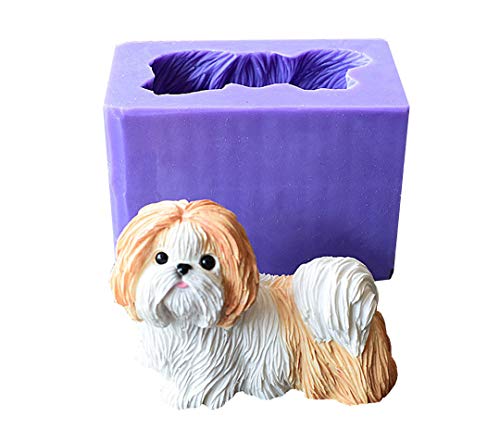 Runloo Süßer Hund Shih Tzu Silikonform für Hunde Puppy Schokoladenformen Seife Formen Runloo Süßer Hund Shih Tzu Silikonform für Hunde Puppy Schokoladenformen Seife Formen von Dekostar
