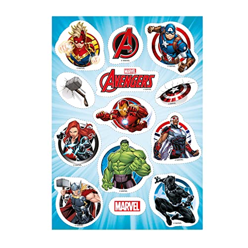 Dekozauber24 Avengers Essbare Muffinaufleger, 13 Stück, Tortendeko Muffin Cupcake Kindergeburtstag, vegetarisch, Superheld Party Deko Marvel Dekozauber24 Avengers Essbare Muffinaufleger, 13 Stück, Tortendeko Muffin Cupcake Kindergeburtstag, vegetarisch, Superheld Party Deko Marvel von Dekozauber24