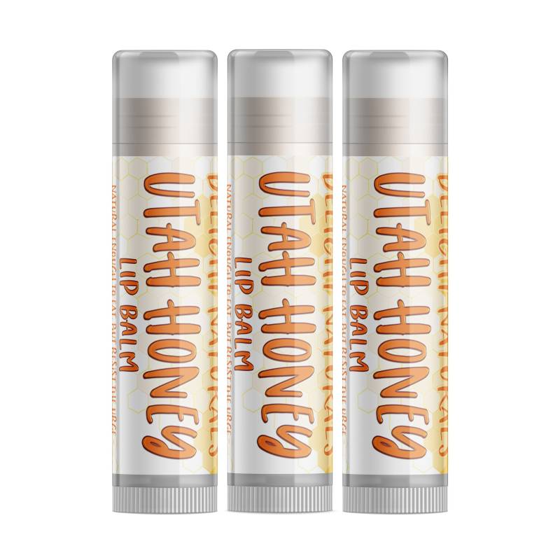 Delight Naturals Utah Honig Lippenbalsam - Dreierpack von DelightNaturals