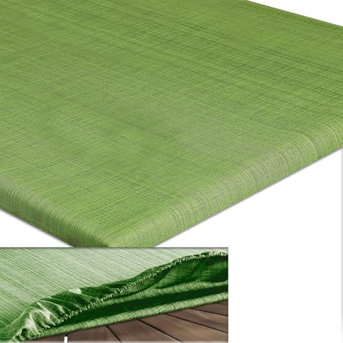 Delindo Lifestyle Spanntischdecke Samba Home, grün, 130x170 cm, Tischdecke mit Fleckschutz, abwaschbar, für Indoor und Outdoor von Delindo Lifestyle
