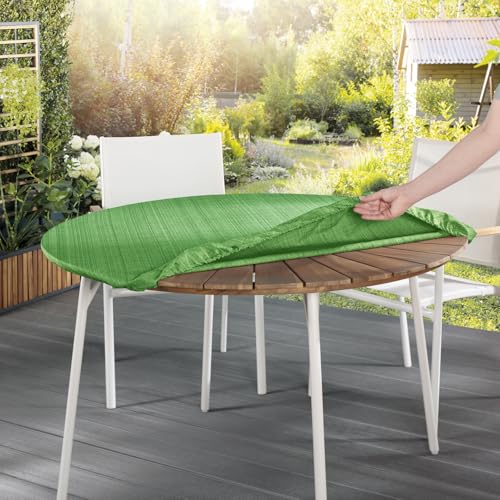 Delindo Lifestyle Spanntischdecke Samba Home, grün, 140-160 cm rund, Tischdecke mit Fleckschutz, abwaschbar, für Indoor und Outdoor Delindo Lifestyle Spanntischdecke Samba Home, grün, 140-160 cm rund, Tischdecke mit Fleckschutz, abwaschbar, für Indoor und Outdoor von Delindo Lifestyle