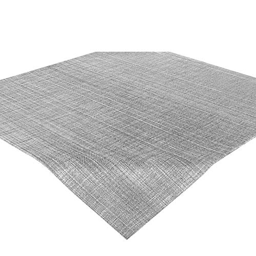 Tischdecke Samba, grau, Mitteldecke in 85x85 cm, Fleckschutz, abwaschbar, für Indoor und Outdoor von Delindo Lifestyle