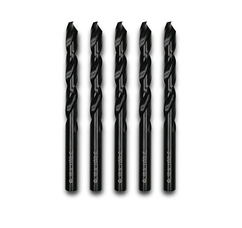 DelitonGude 10,5mm HSS M35 Cobalt Twist Bohrer, Hochgeschwindigkeitsstahl, Satz 5, passend für Stähle, Gusseisen und andere Metalle (10,5mm) von DelitonGude