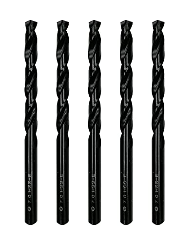 DelitonGude 7,0mm HSS M35 Cobalt Twist Bohrer, Hochgeschwindigkeitsstahl, Satz 5, passend für Stähle, Gusseisen und andere Metalle (7,0mm) von DelitonGude