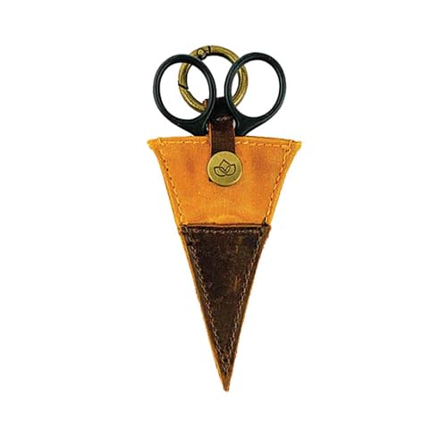 Della Q - Della Q Senf (10x6cm) Kompakt Schere Pocket mit V-Förmig Halter - 1 Stück von Della Q