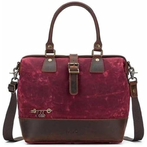 Della Q 107030 Tasche, Canvas, Rot, 34x30x18cm von Della Q