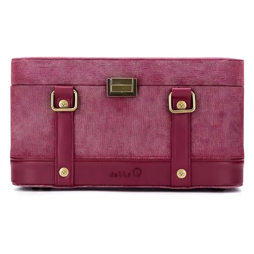 Della Q 22249 Train Case, Kunstleder, Red, Einheitsgröße Della Q 22249 Train Case, Kunstleder, Red, Einheitsgröße von Della Q