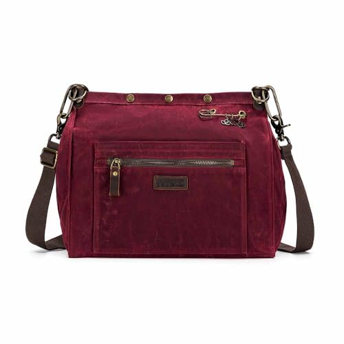 Della Q - Makers Leinwand 3-In-1 Rot (32x15x28cm) Rucksack Tasche - 1 Stück von Della Q