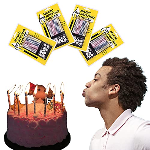 Delmkin 40 Stück Magische Kerzen Party Supplies - nicht ausblasbare Geburtstagskerzen von Delmkin