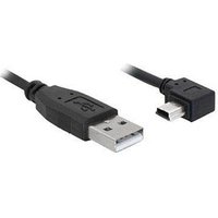 DeLOCK USB 2.0 A/Mini USB 2.0 B Kabel 0,5 m schwarz, 1 St. von Delock