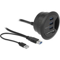 DeLOCK USB-Hub 3-fach schwarz DeLOCK USB-Hub 3-fach schwarz von Delock