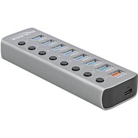 DeLOCK USB-Hub 7-fach grau von Delock