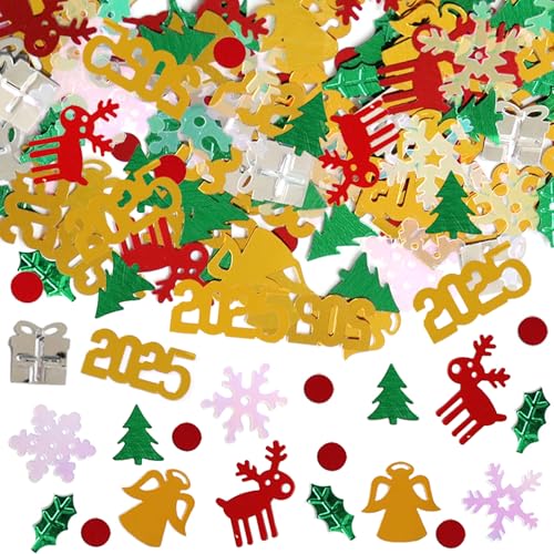 Weihnachtstag-Konfetti, Form Glitzer Metallic Folie Tisch Streukonfetti Rot Grün Weiß Party Dekorationen Tisch Streusel Schneeflocke Weihnachtsmann Elch für Weihnachten Party Supplies Dekor Weihnachtstag-Konfetti, Form Glitzer Metallic Folie Tisch Streukonfetti Rot Grün Weiß Party Dekorationen Tisch Streusel Schneeflocke Weihnachtsmann Elch für Weihnachten Party Supplies Dekor von Delphinus