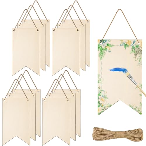 Delsen 12 Stück Unfertiges Holzschild 2,5mm Dick Blanko Holzschilder,Hängendes Holzschild mit 2 Löchern und Juteseil,Holz-Geschenkanhänger für Aufhängen DIY,Partydekoration,Brandmalerei,Malen Delsen 12 Stück Unfertiges Holzschild 2,5mm Dick Blanko Holzschilder,Hängendes Holzschild mit 2 Löchern und Juteseil,Holz-Geschenkanhänger für Aufhängen DIY,Partydekoration,Brandmalerei,Malen von Delsen