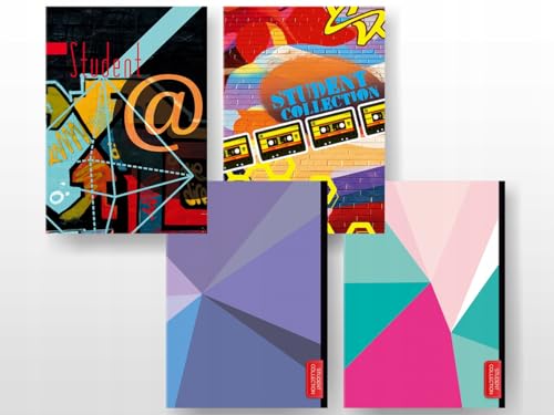 Delta Graphix Schulheft A4 kariert – 48 Blatt – Studentenkollektion – Softcover mit UV-Lack – Notizheft für Schüler & Studenten – Mix Designs, Zufallsauswahl – Made in Poland Delta Graphix Schulheft A4 kariert – 48 Blatt – Studentenkollektion – Softcover mit UV-Lack – Notizheft für Schüler & Studenten – Mix Designs, Zufallsauswahl – Made in Poland von Delta Graphix