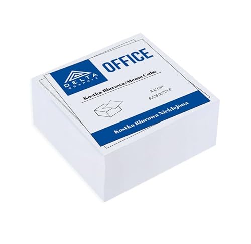 Ökologischer Würfel Zettelbox Notizklotz Zettelklotz Nicht Verklebt 85x85x35mm Delta Graphix XKB13 von Delta Graphix