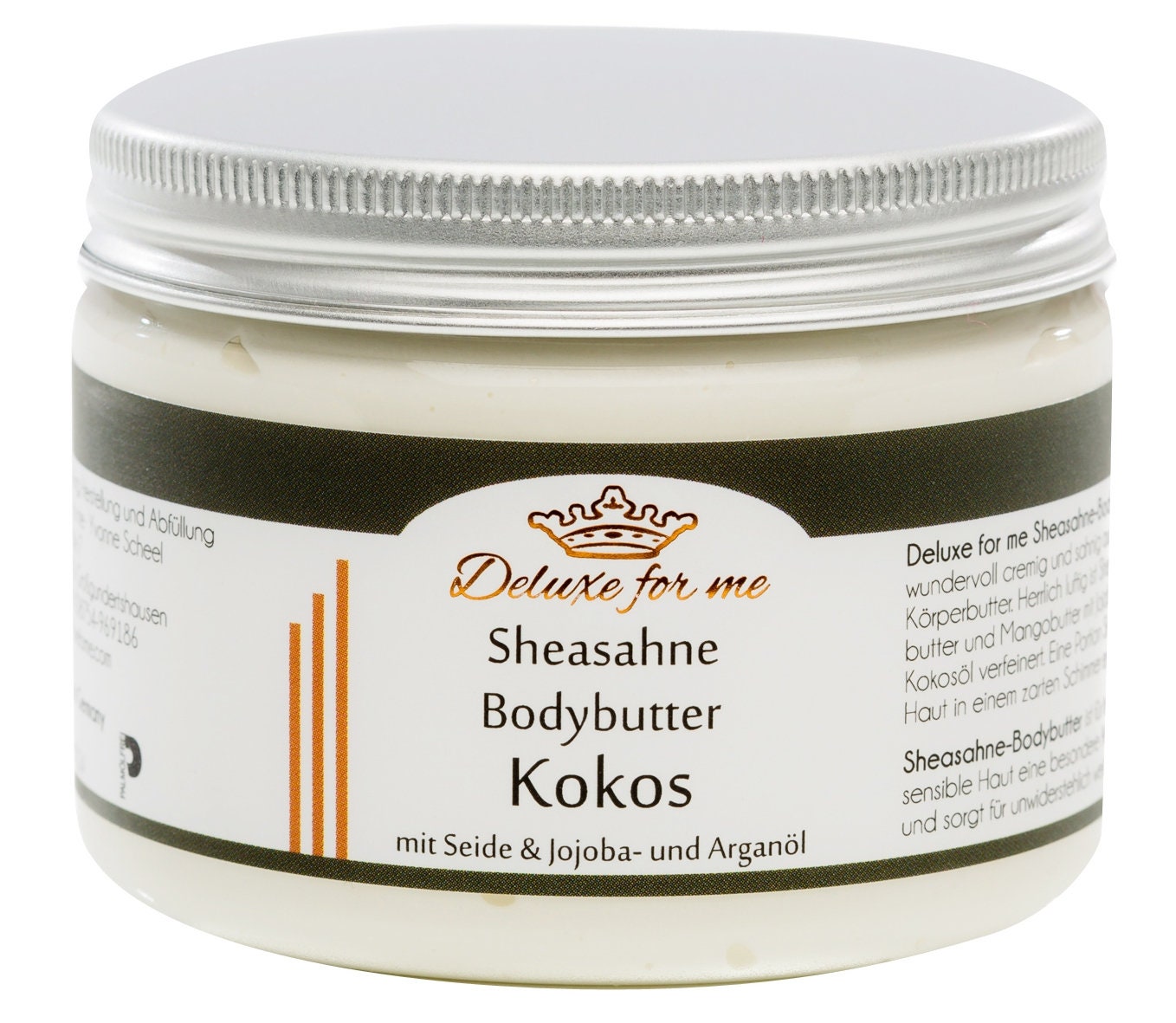 194.29Eur/1Kg Bodybutter - Sheasahne Kokos 194.29Eur/1Kg Bodybutter - Sheasahne Kokos von Deluxeforme