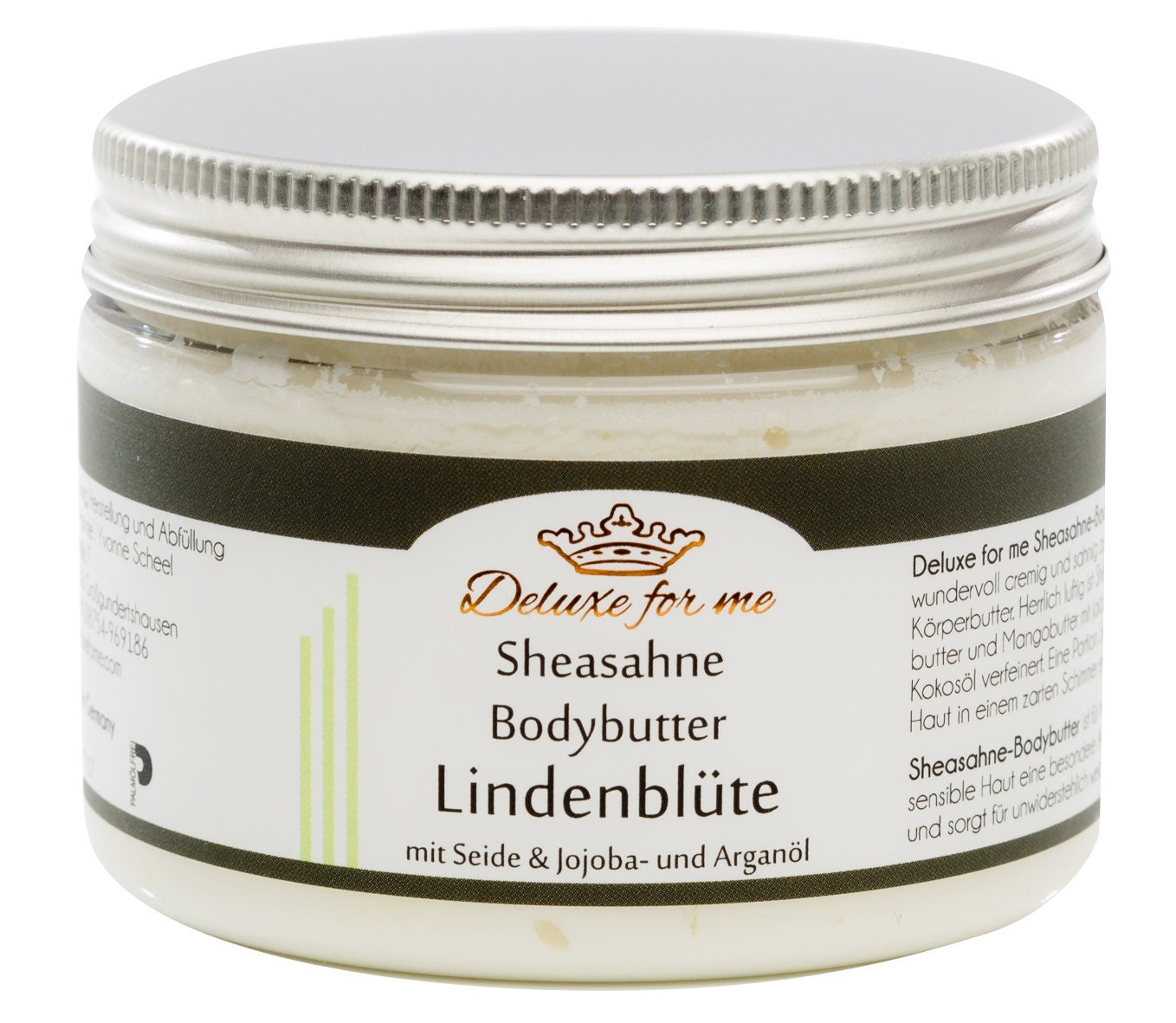 194.29Eur/1Kg Bodybutter - Sheasahne Lindenblüte 194.29Eur/1Kg Bodybutter - Sheasahne Lindenblüte von Deluxeforme