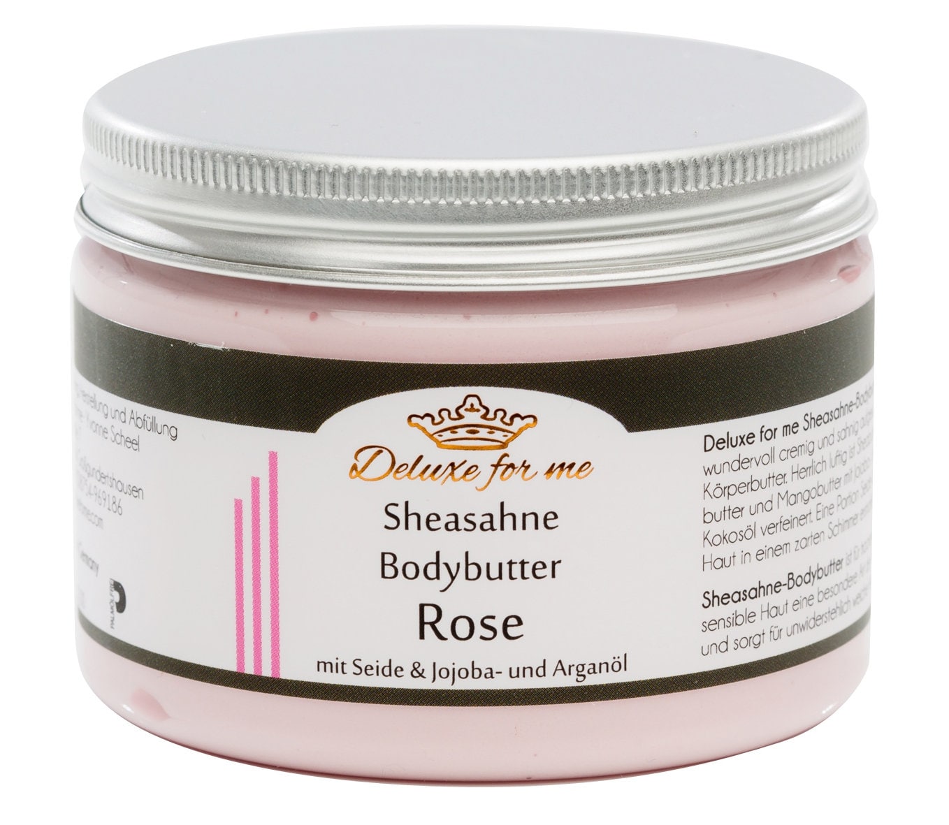 194.29Eur/1Kg Bodybutter - Sheasahne Rose 194.29Eur/1Kg Bodybutter - Sheasahne Rose von Deluxeforme
