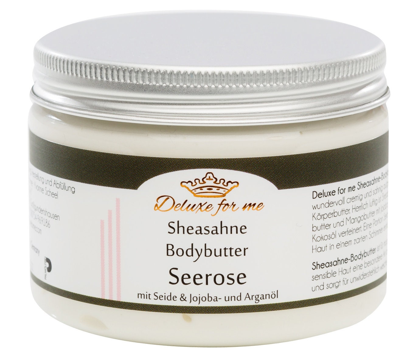 194.29Eur/1Kg Bodybutter - Sheasahne Seerose Waterlily 194.29Eur/1Kg Bodybutter - Sheasahne Seerose Waterlily von Deluxeforme