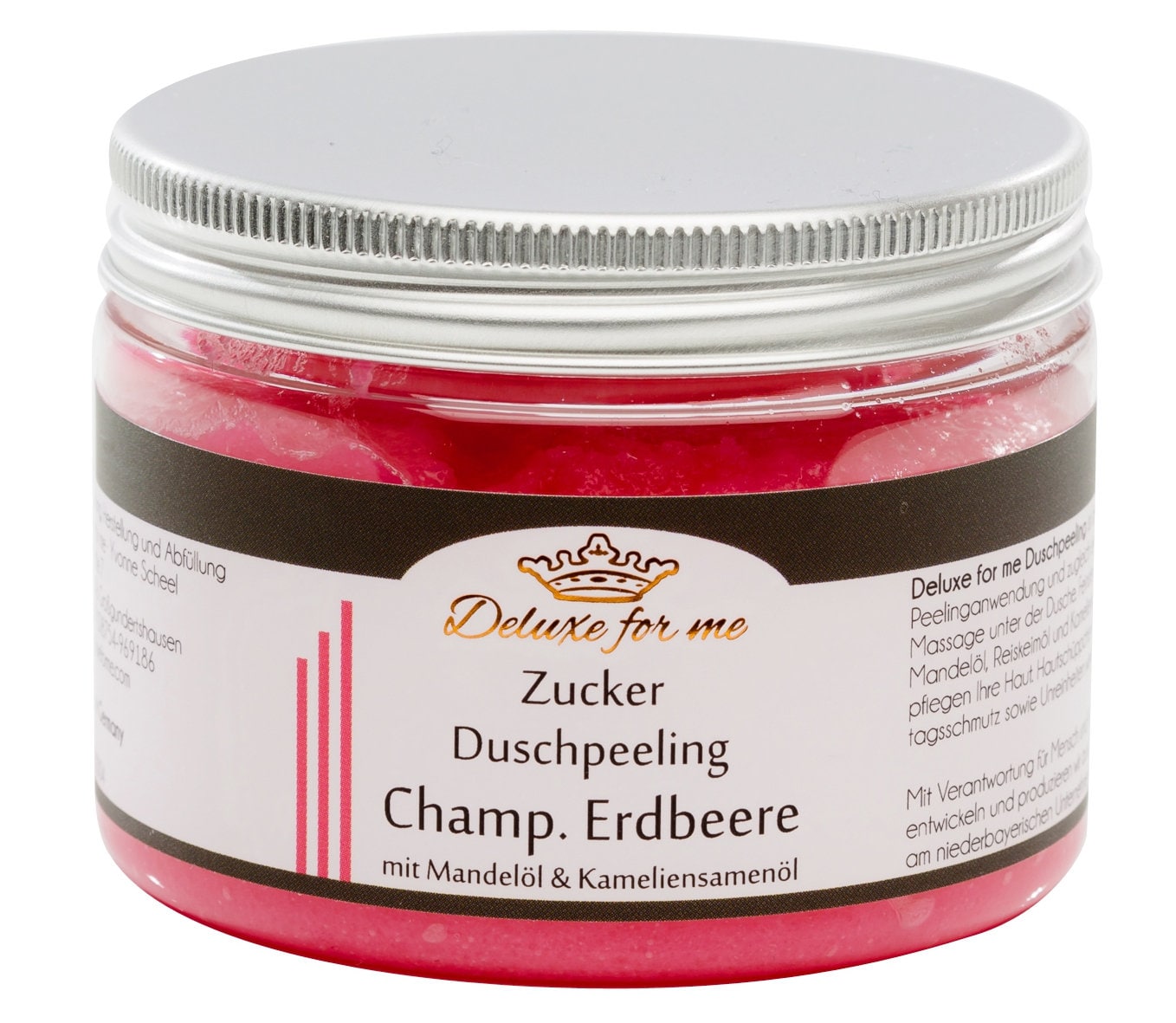70.-Eur/1Kg Duschpeeling Champ. Erdbeere Duschmousse Zucker 70.-Eur/1Kg Duschpeeling Champ. Erdbeere Duschmousse Zucker von Deluxeforme
