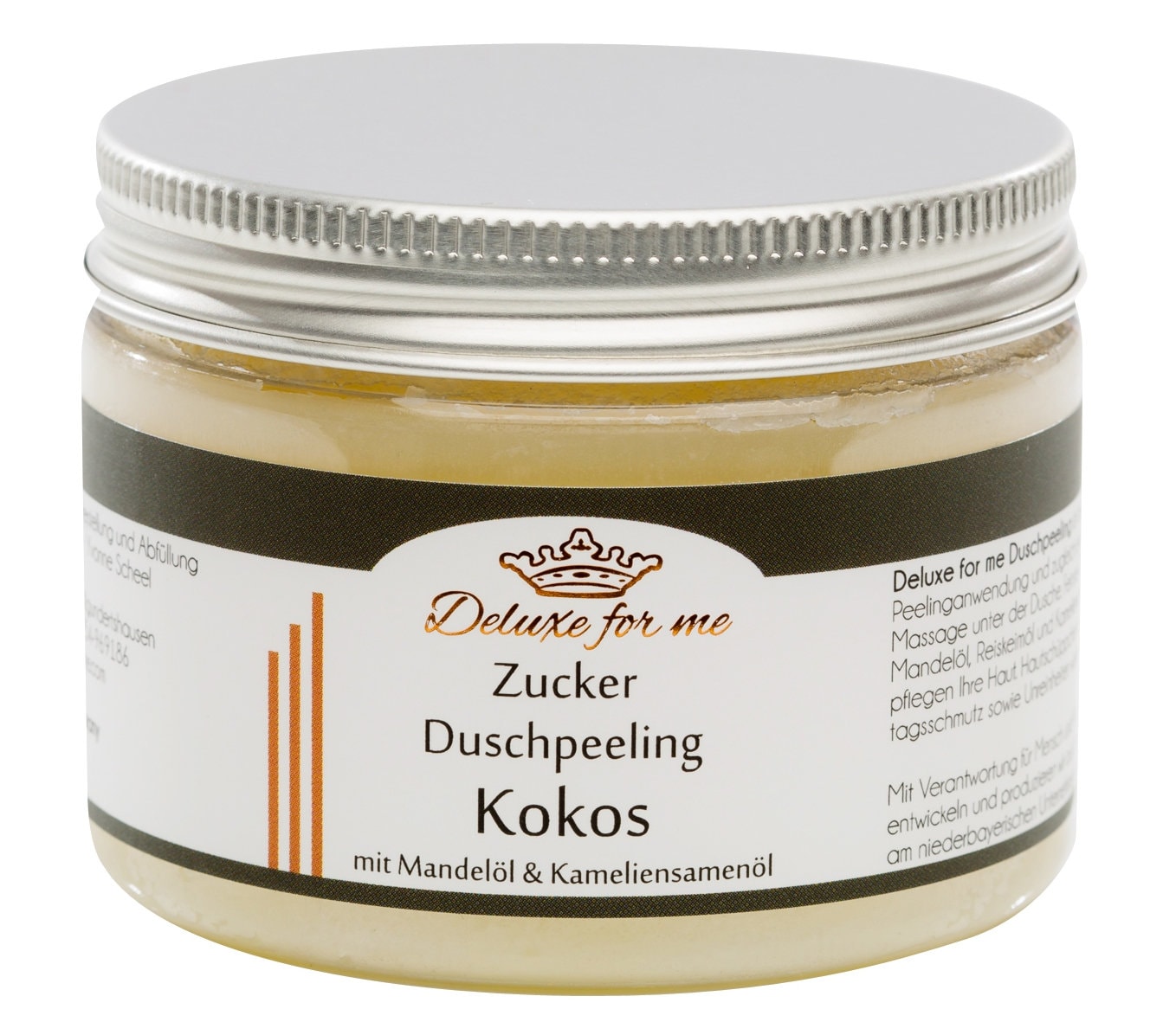 70.-Eur/1Kg Duschpeeling Kokos Duschmousse Zucker 70.-Eur/1Kg Duschpeeling Kokos Duschmousse Zucker von Deluxeforme