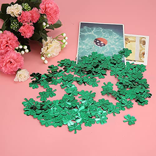Party-Dekoration Tisch Konfetti, Geburtstagsfeier, Partyball (grüne vierblättriges Kleeblatt-Konfetti) von Demeras