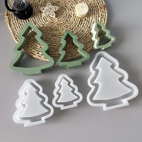 3 Stück Weihachtsbaum Silikonformen Gießformen Weihnachtsdeko, 3D Weihachtsbaum Weihnachten Deko, Silikon Silikonform Gießformen Geschenk 3 Stück Weihachtsbaum Silikonformen Gießformen Weihnachtsdeko, 3D Weihachtsbaum Weihnachten Deko, Silikon Silikonform Gießformen Geschenk von Demiawaking