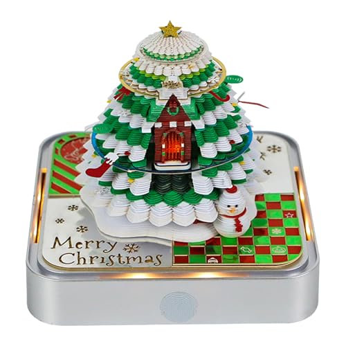 3D Notizblock, Kalender 2026 mit LED, 3D Kalender, 3D Notizblock Baum Wochenkalender Tagesabreißkalender, Tischkalender Schreibtisch Deko (G) von Demiawaking