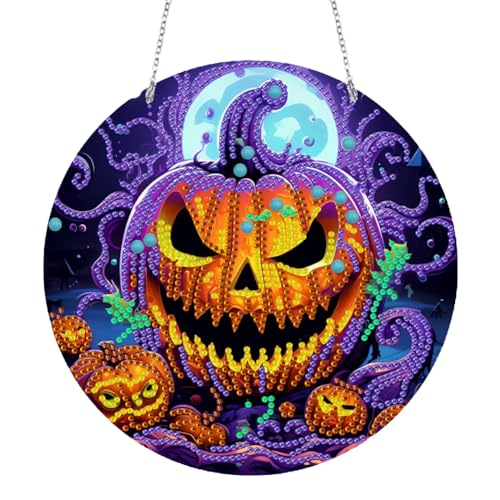 5D DIY Beidseitig Diamond Painting Weihnachten Girlande Kranz, Diamant Painting Anhänger Halloween Deko Kits mit Kette, Diamant Malerei Türkranz Tür Fenster Deko Geschenk für Halloween Weihnachten (M) 5D DIY Beidseitig Diamond Painting Weihnachten Girlande Kranz, Diamant Painting Anhänger Halloween Deko Kits mit Kette, Diamant Malerei Türkranz Tür Fenster Deko Geschenk für Halloween Weihnachten (M) von Demiawaking
