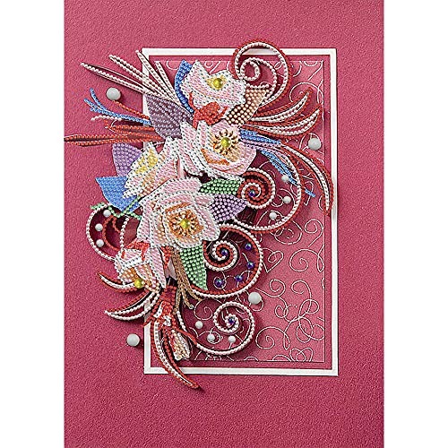 5D DIY Diamond Painting Bilder Blumen Set, Teilbohrer Diamant Painting Quilling Malerei Kit, Zahlen nachen Mahlen Diamantmalerei Deko Geschenk 30x40cm (B) von Demiawaking