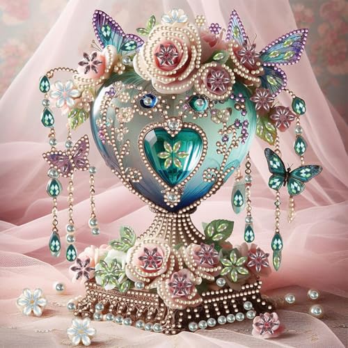 5D DIY Diamond Painting Bilder Schmetterling Set,Teilbohrer Diamant Painting Schmetterling und Blumen Kit, Teilweise Mosaikherstellung Diamant Malerei Malen nach Zahlen 30x30cm (E) von Demiawaking
